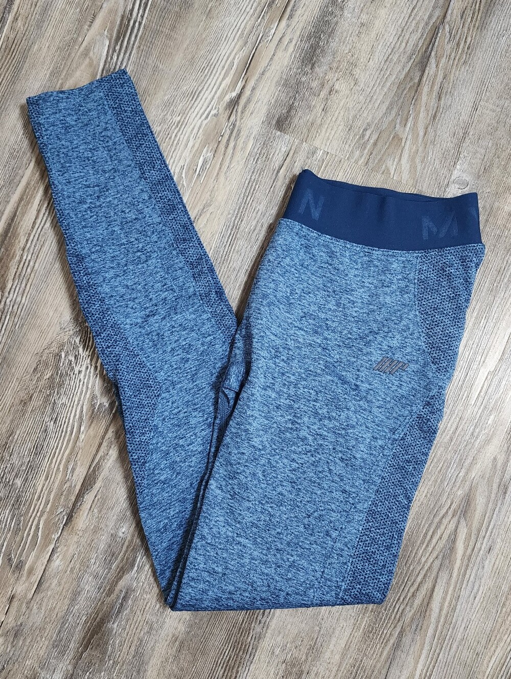 My protein Athletic Compression Blue leggings Size Medium